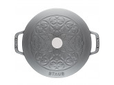 Кокот Staub "Лилия" 24 см, 3,6 л, серый графит