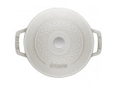 Кокот Staub круглый, 24 см, 4,25 л, белый трюфель
