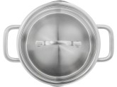 Набор посуды ZWILLING TrueFlow из 3 предметов, нержавеющая сталь, с носиком для слива, подходит для индукционных плит, серебристый.