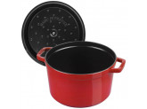 Кокот Staub круглый, 24 см, 4,7 л вишневый