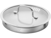 Набор посуды ZWILLING TrueFlow из 3 предметов, нержавеющая сталь, с носиком для слива, подходит для индукционных плит, серебристый.