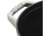 Кокот Staub круглый, 24 см, 4,25 л, белый трюфель