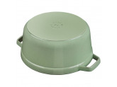 Кокот Staub круглый, 24 см, 3,8 л, шалфей