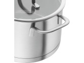 Набор посуды ZWILLING TrueFlow из 3 предметов, нержавеющая сталь, с носиком для слива, подходит для индукционных плит, серебристый.