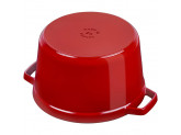 Кокот Staub круглый, 24 см, 4,7 л вишневый
