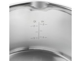 Набор посуды ZWILLING TrueFlow из 3 предметов, нержавеющая сталь, с носиком для слива, подходит для индукционных плит, серебристый.