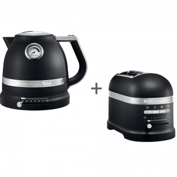 Набор завтрак KitchenAid чайник 5KEK1522EBK + тостер 5KMT2204EBK Чугун