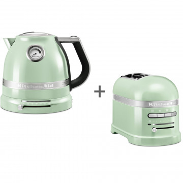 Набор завтрак KitchenAid чайник 5KEK1522EPT + тостер 5KMT2204EPT Фисташковый