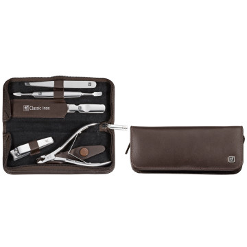 Маникюрный набор 5 пр. Zwilling INOX коричневый