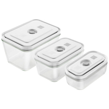 Набор стеклянных контейнеров Zwilling Fresh&Save для вакуумного хранения, размер S/M/L, 3 шт.
