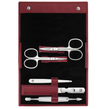 Маникюрный набор 5 пр. Zwilling INOX красный