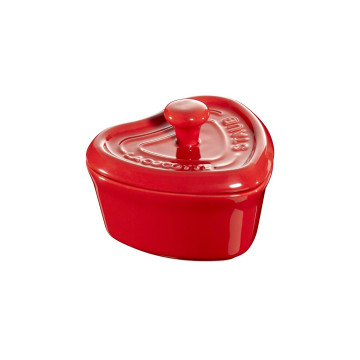 Мини-кокот Staub в форме сердца, 10 см, вишневый