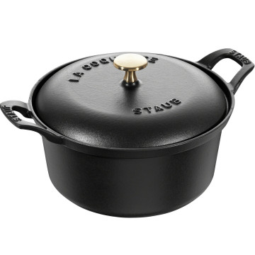 Кокот Staub Винтаж, 20 см, 2,45 л черный