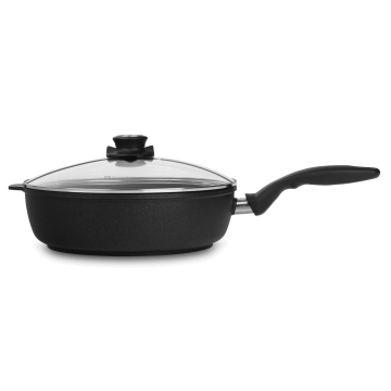 Алюминиевый сотейник с алмазным покрытием, с крышкой, 3.6 л, 26 см, Черный Swiss Diamond XD Classic+Induction