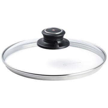 Стеклянная крышка с ручкой из бакелита и пароотводом 20 см Swiss Diamond Lids