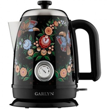 Чайник  GARLYN Flower Grace  K-400, черный