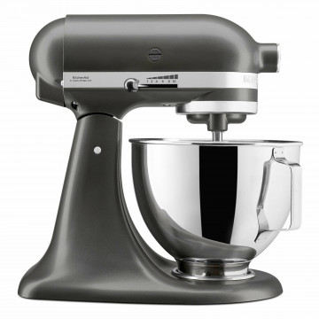 Настольный миксер с откидным блоком KitchenAid ARTISAN 4,3л. Серебристый по контуру