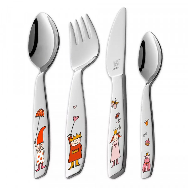 Набор из 4-х детских столовых приборов «Эмили» Zwilling, нержавеющая сталь, 1026665