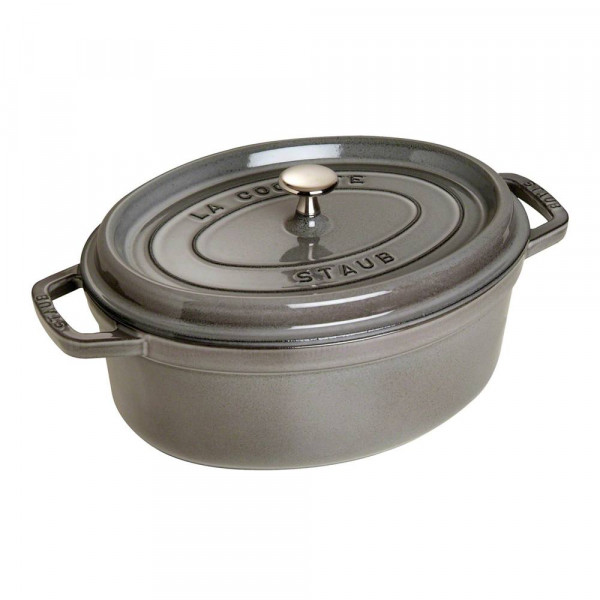 Кокот Staub чугунный 33 см 6,7 л серый графит