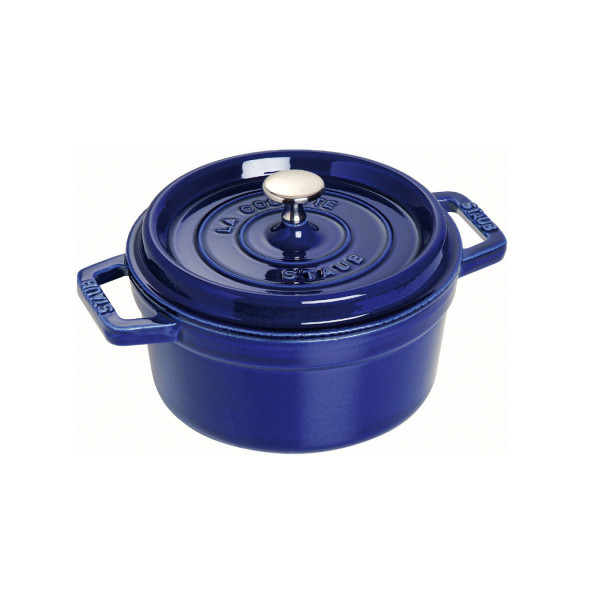 Кокот Staub круглый, 26 см, 5,2 л, темно-синий