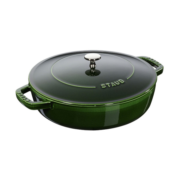 Сотейник Staub "чистера" с чугунной  крышкой, 28 см,3,7 л  базилик