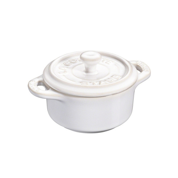 Мини-кокот Staub круглый, 10 см, слоновая кость