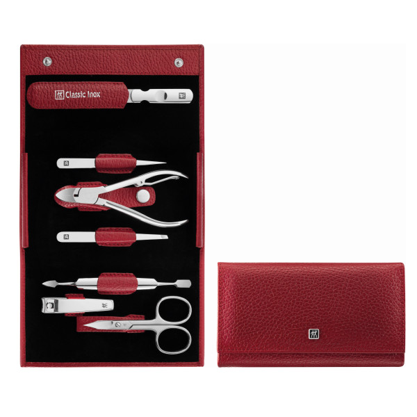 Маникюрный набор Zwilling 7 пр. INOX красный