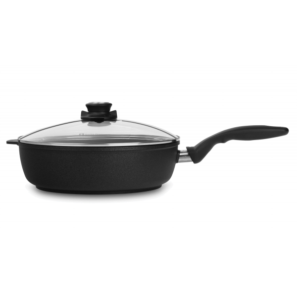 Алюминиевый сотейник с алмазным покрытием, с крышкой, 3.6 л, 26 см, Черный Swiss Diamond XD Classic+Induction (Уценка)
