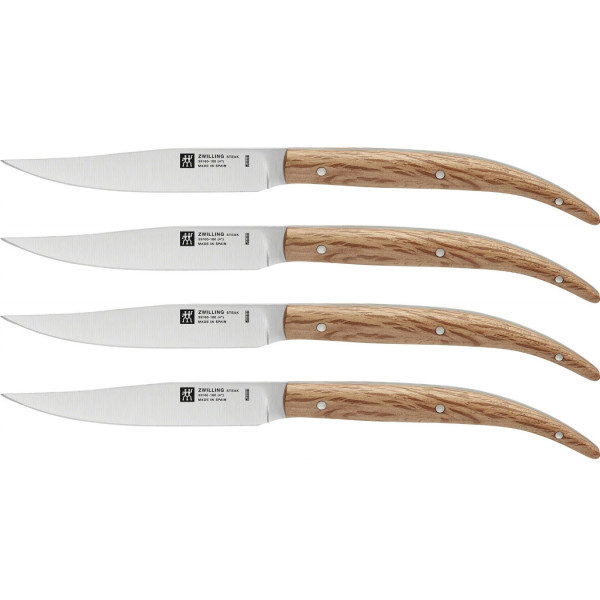 Набор стейковых ножей 4 пр. Zwilling с рукояткой из дуба